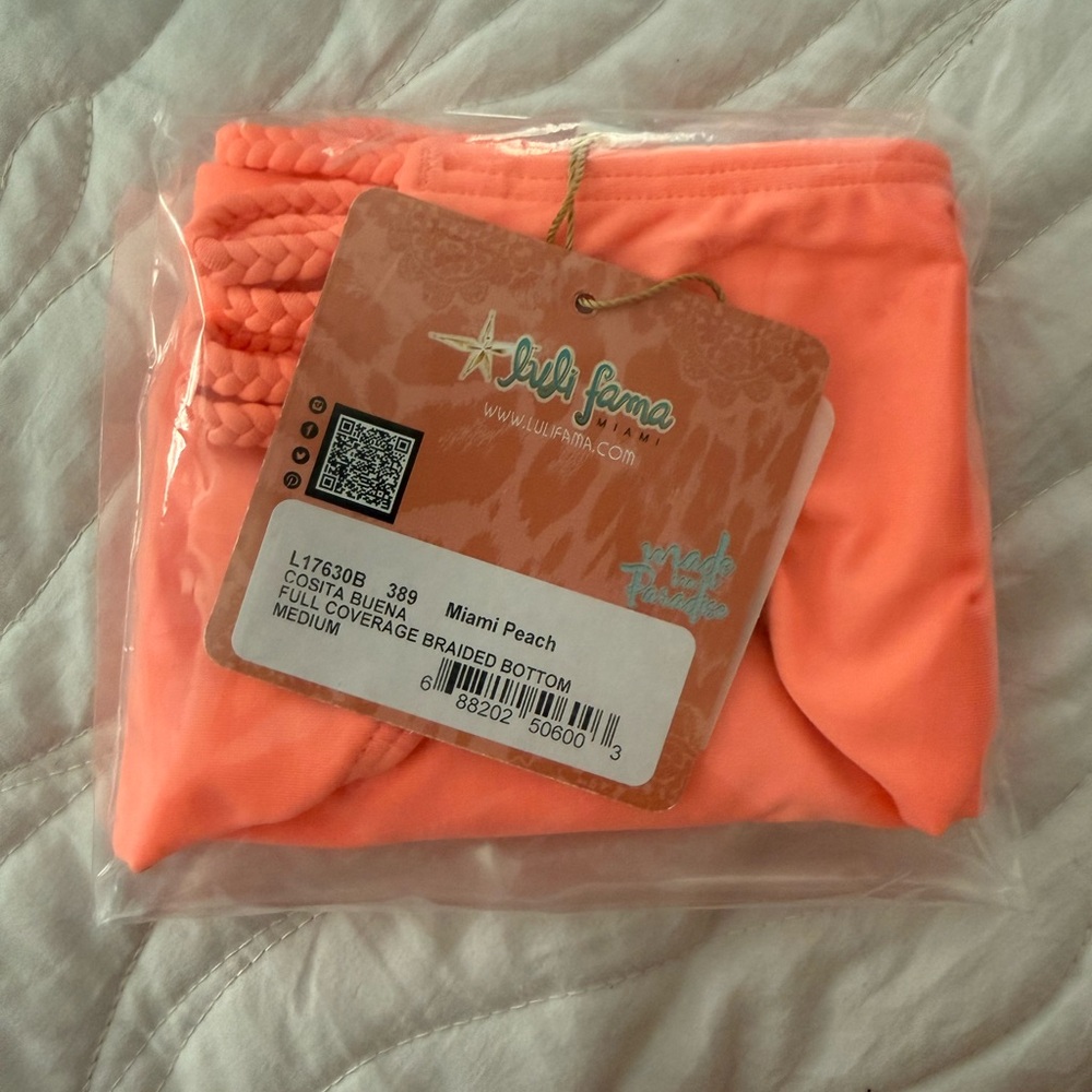 NWT Lulu Fama Cosita Buena Full Coverage Braided Bottom